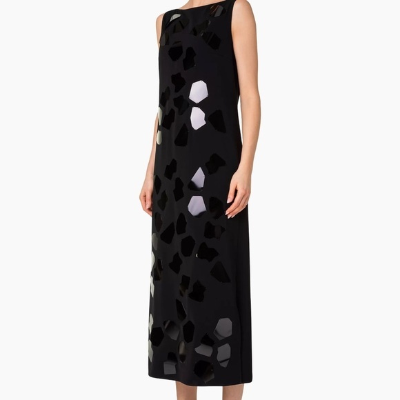 Akris punto Jersey Laser-Cut Tunic Midi-Dress Size 4 - Picture 9 of 9